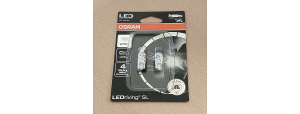 12v T10 Diodas BALTAS 1W  KOMPL.OSRAM 2825DWP-02B