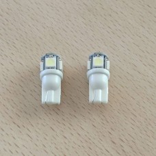 12v T10 5 diodų (baltas) KOMPL.2 VNT.