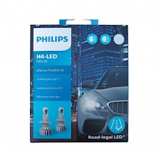 H4 LED LEMPŲ KOMPLEKTAS PHILIPS 11342 U6000X2 12V  18w ( ROAD-LEGAL LED) 
