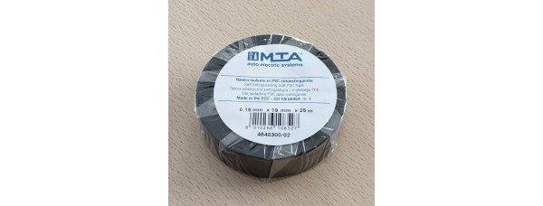Izoliacija PVC 0,15mm 19mm x 25m. juoda MTA