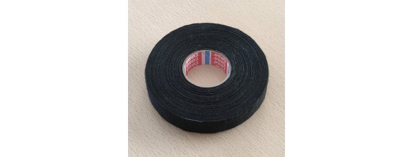 Izoliacija  0,3mm 19mm x 25m. juoda TEKSTILINĖ